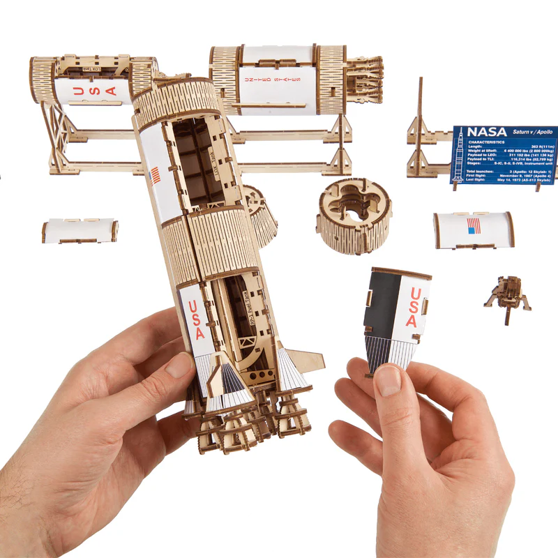 SaturnV_Rakete_MagicHolz_Puzzle_Ugears9 SaturnV_Rakete_MagicHolz_Puzzle_Ugears9